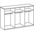 SCHWEBETÜRENSCHRANK  in Graphitfarben, Schwarz, Sahara  - Schwarz/Graphitfarben, Design, Glas/Holzwerkstoff (270/208/65cm) - Carryhome