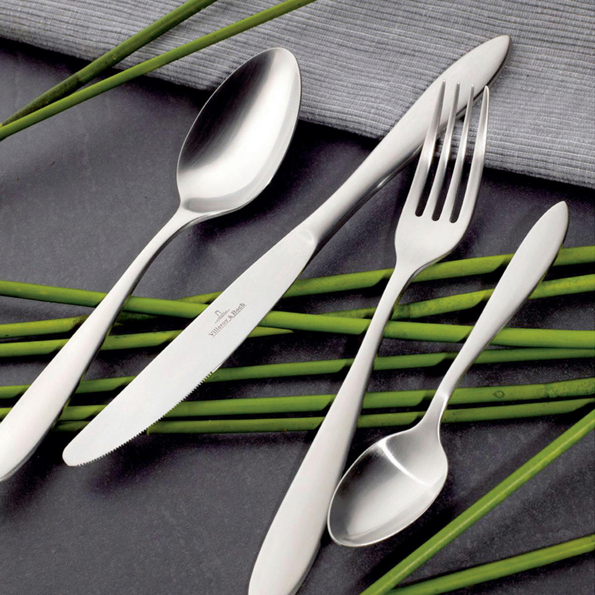 BESTECKSET Arthur 68-teilig Edelstahl  - Edelstahlfarben, KONVENTIONELL, Metall - Villeroy & Boch