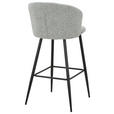 BARHOCKER in Schwarz, Graugrün  - Schwarz/Graugrün, MODERN, Textil/Metall (55/103/55cm) - Carryhome