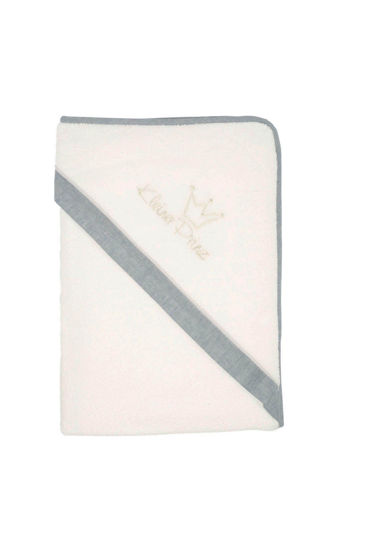 KAPUZENBADETUCH 100/100 cm    - Blau/Weiß, Basics, Textil (100/100cm) - Bebe's Collection