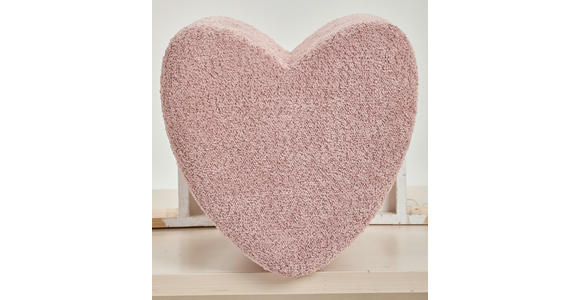 HOCKER Vliesstoff, Bouclé Pink - Pink, Trend, Textil (41/44/41cm) - Xora