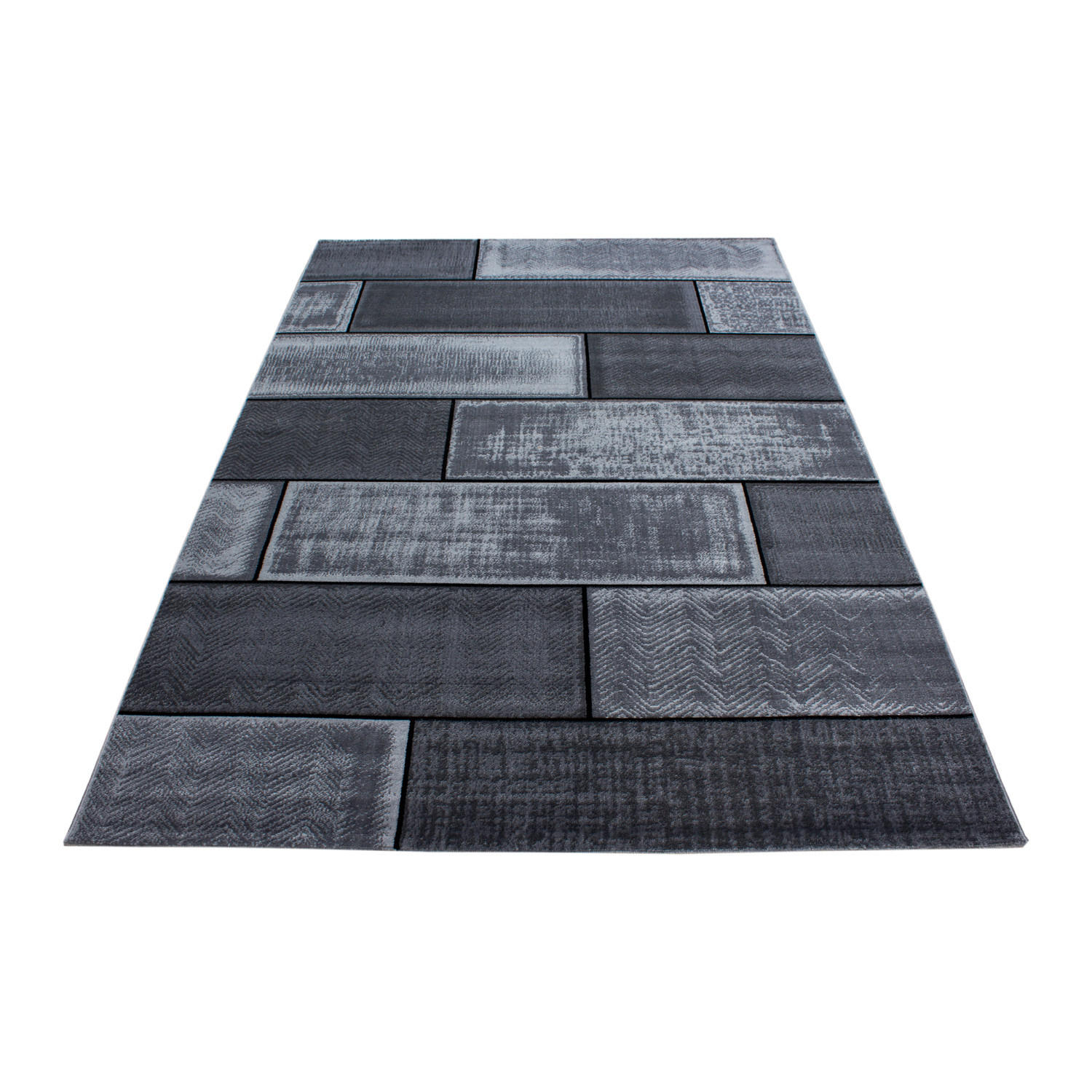 WEBTEPPICH 80/150 cm Plus Black Schwarz  - Schwarz, KONVENTIONELL, Textil (80/150cm) - Novel