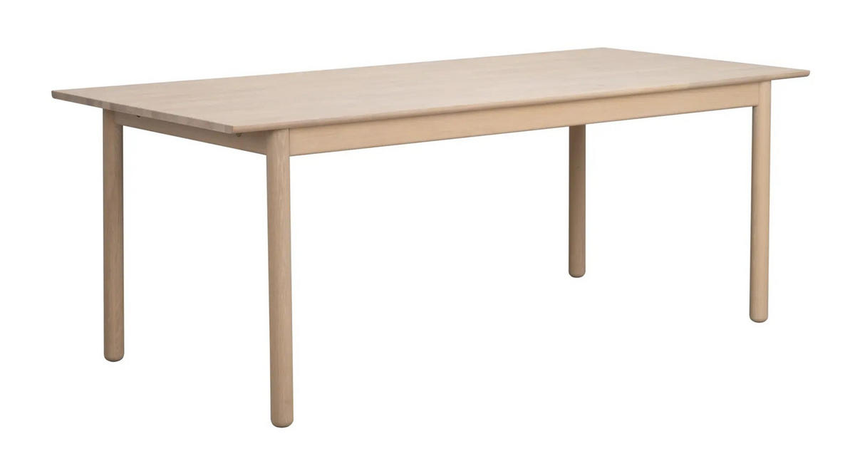 MATBORD i trä 205/90/75 cm   - ek Bianco, Klassisk, trä (205/90/75cm) - Rowico