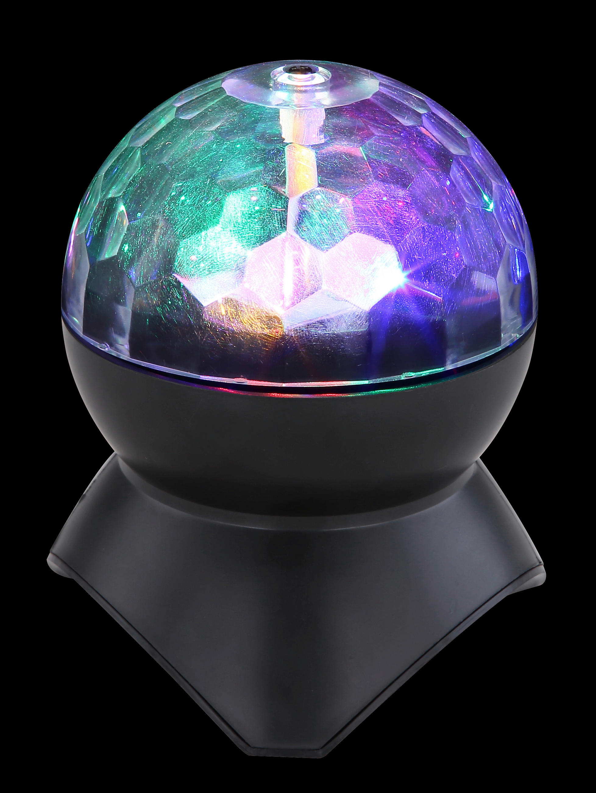 DISCOLEUCHTE - Klar/Schwarz, Basics, Kunststoff (11/12,5cm) - Globo