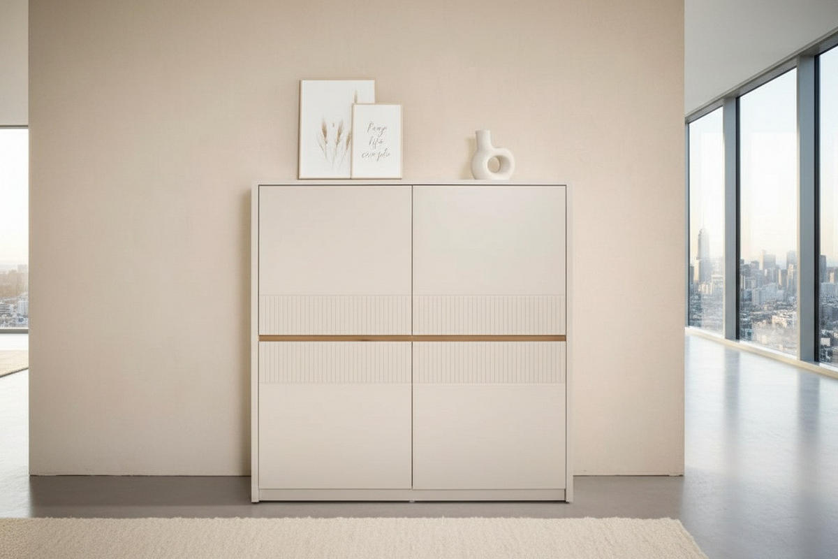 HIGHBOARD  117/120/40 cm  - Kaschmir/Eichefarben, Trend, Holzwerkstoff (117/120/40cm) - Xora