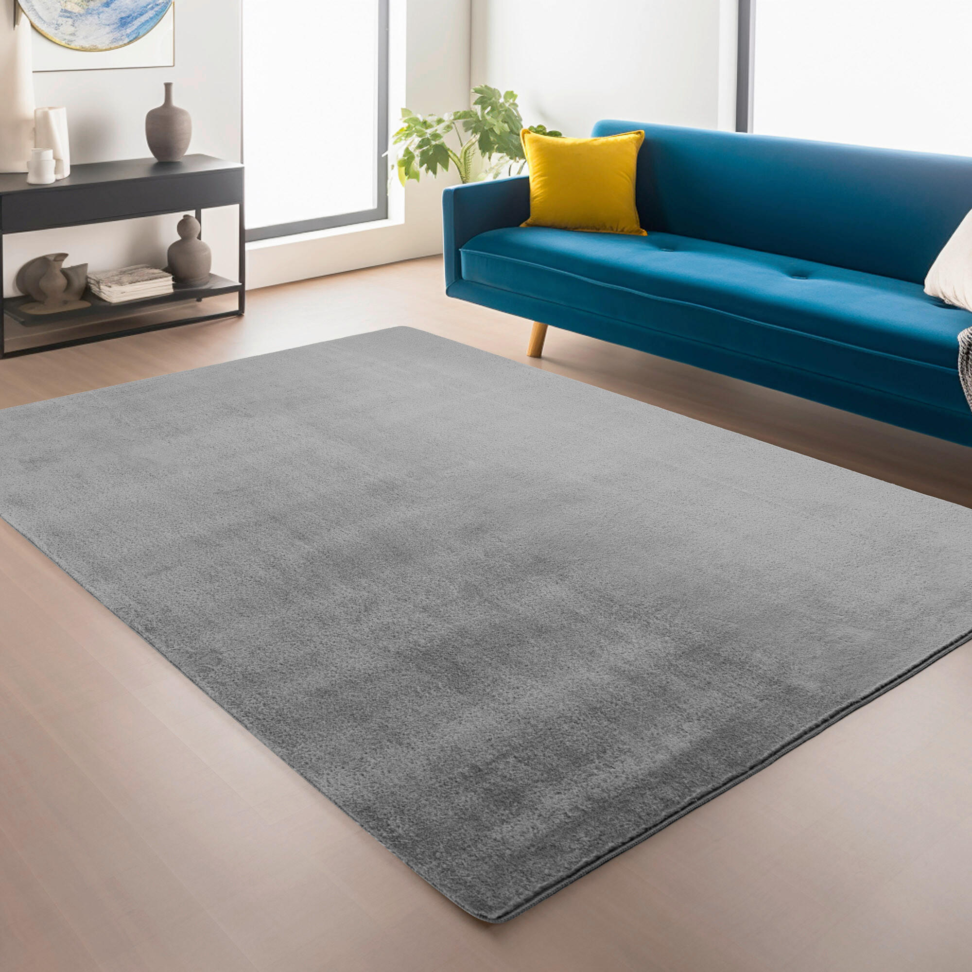 WEBTEPPICH 60/100 cm Joy Grau  - Grau, Design, Textil (60/100cm)