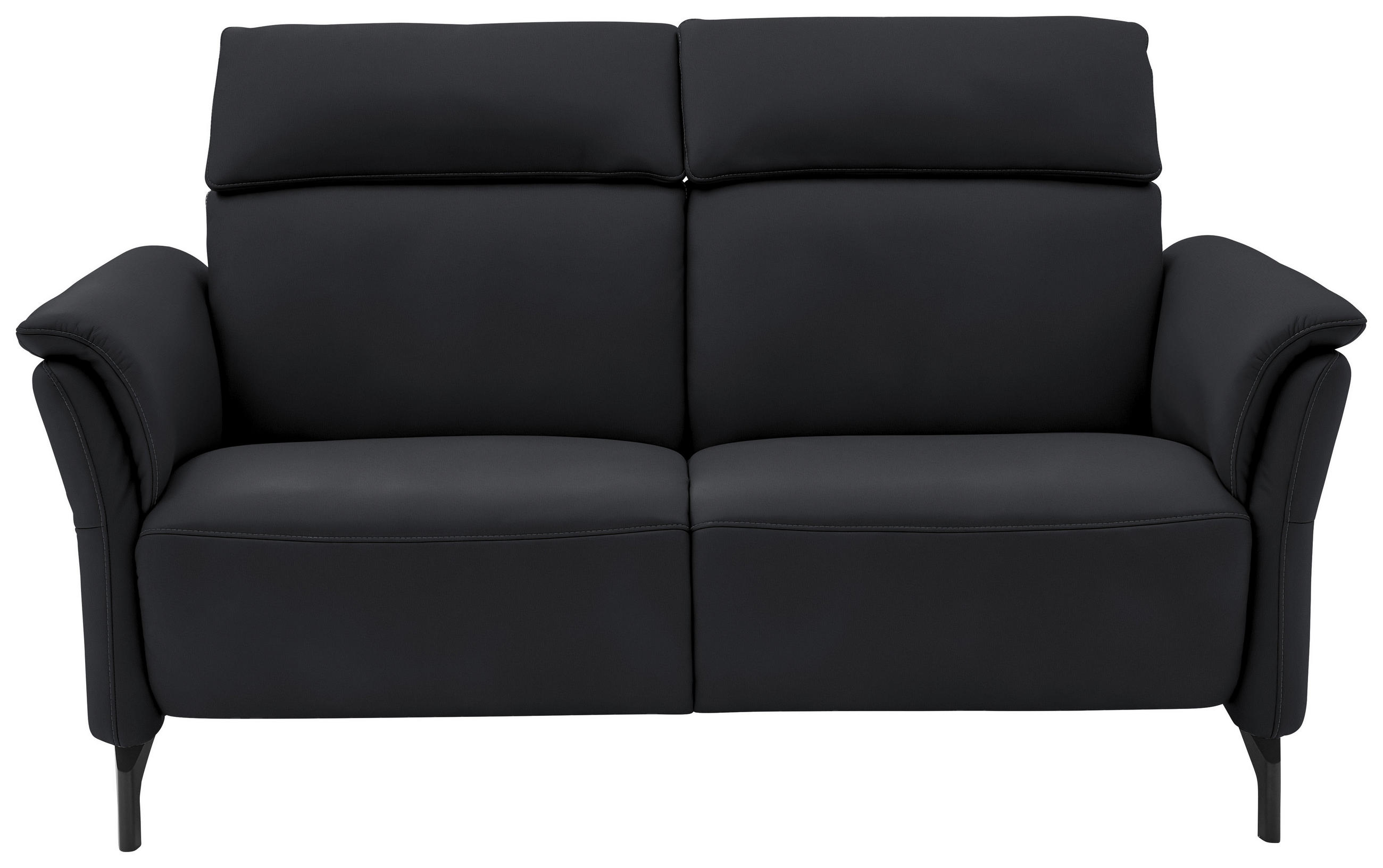 2-SITZER-SOFA in Leder Anthrazit  - Anthrazit/Schwarz, KONVENTIONELL, Leder/Metall (178/103/95cm) - Dieter Knoll