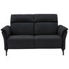 2-SITZER-SOFA in Leder Anthrazit  - Anthrazit/Schwarz, KONVENTIONELL, Leder/Metall (178/103/95cm) - Dieter Knoll