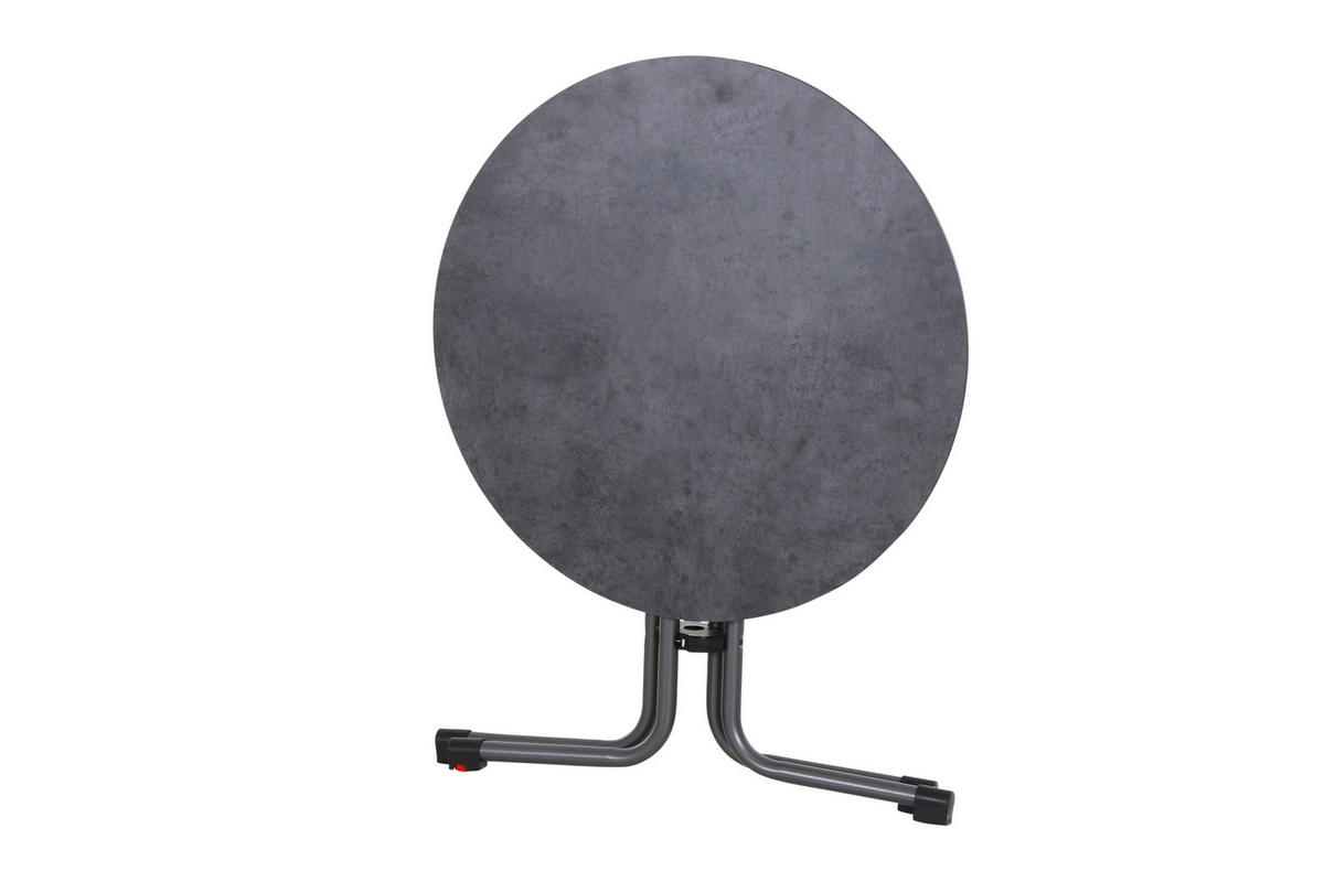 GARTENGARNITUR 5-teilig Stahl  - Anthrazit/Rot, Basics, Kunststoff/Metall (57/80/56cm) - Siena Garden