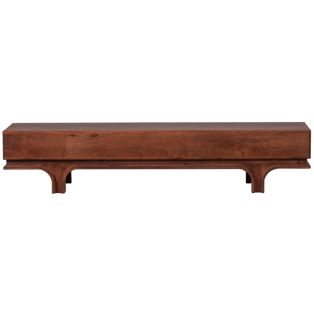 LOWBOARD Staes  in 180/37/45 cm  - Walnussfarben, Design, Holz (180/37/45cm) - Livetastic