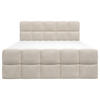 BOXBETT 180/200 cm  in Beige  - Beige/Schwarz, Design, Holzwerkstoff/Kunststoff (180/200cm) - Xora