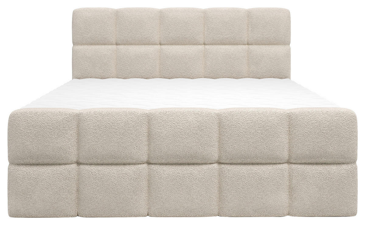 BOXBETT 180/200 cm  in Beige  - Beige/Schwarz, Design, Holzwerkstoff/Kunststoff (180/200cm) - Boxxx