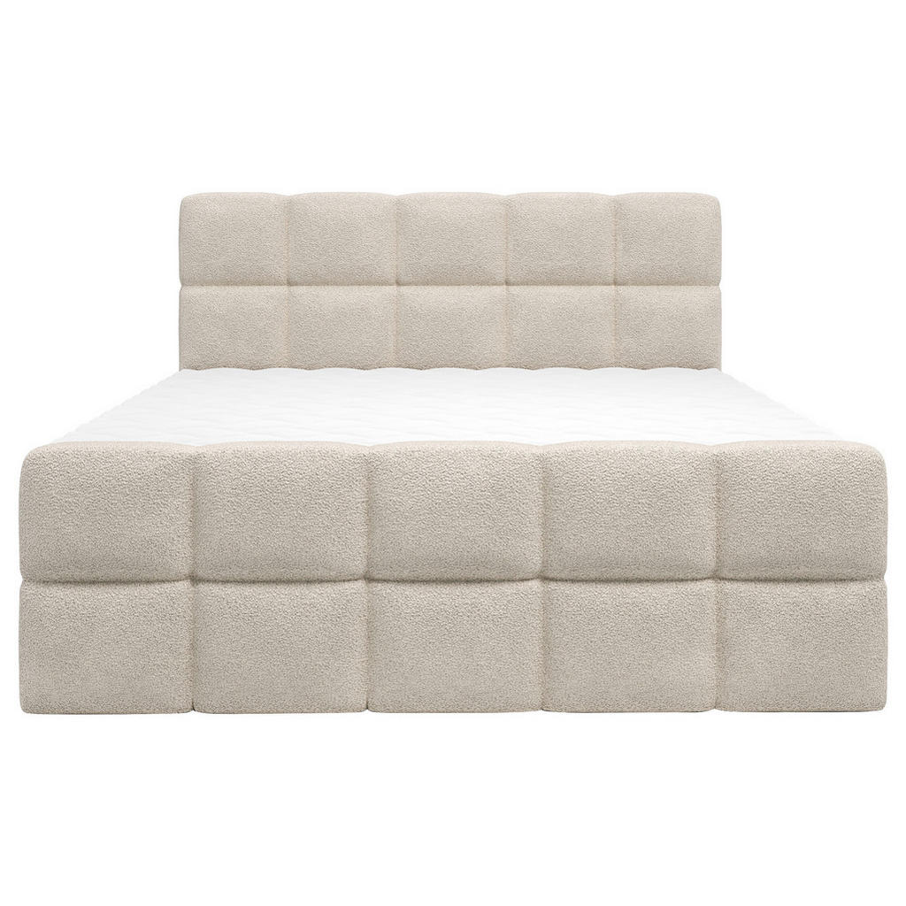 Thumbnail - Xora Boxbett, Beige, Textil, H3, Höhe ca. 20 cm, 140x200 cm, Bettkasten, Stoffauswahl, Topper durchgehend, in verschiede...