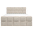 BOXBETT 160/200 cm  in Beige  - Beige/Schwarz, Design, Holzwerkstoff/Kunststoff (160/200cm) - Xora