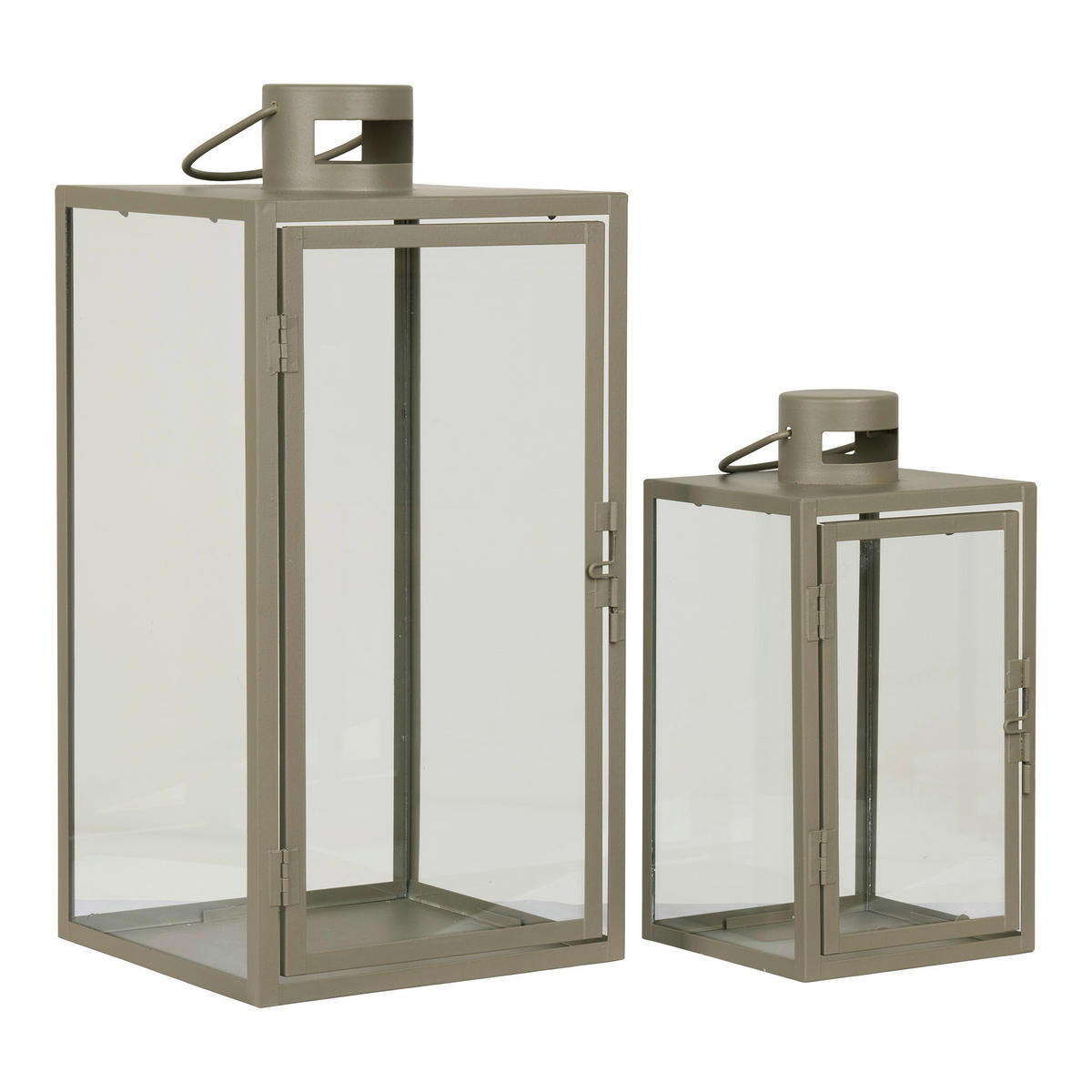 LATERNENSET  - Grün, Design, Glas/Metall