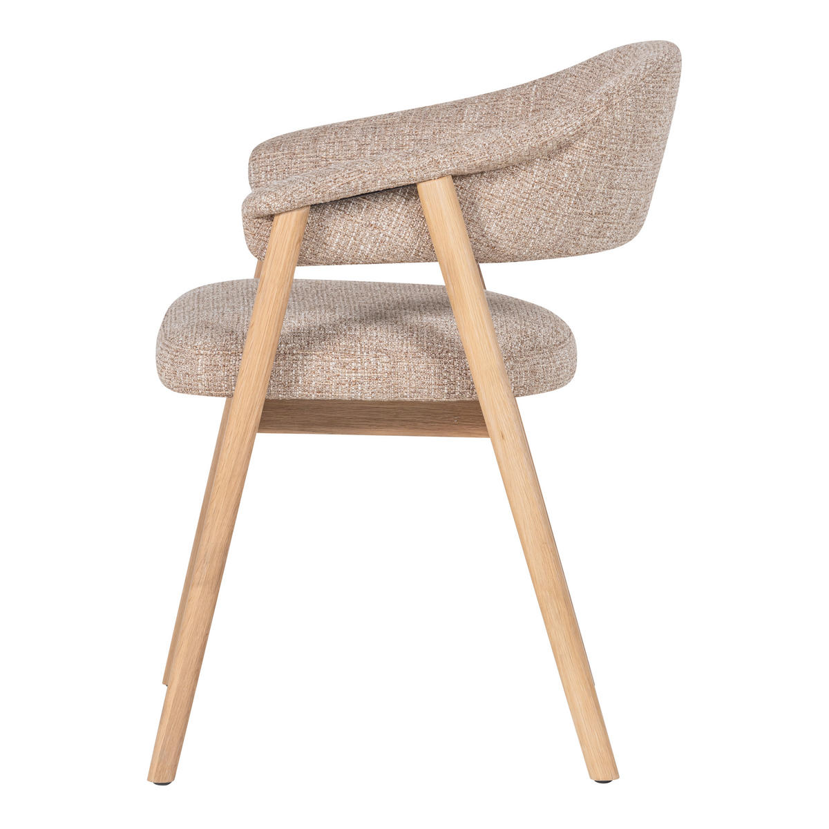 ARMLEHNSTUHL-SET 2 Stück  Webstoff  Naturfarben  - Naturfarben, MODERN, Holz/Textil (60/77/60cm) - Livetastic