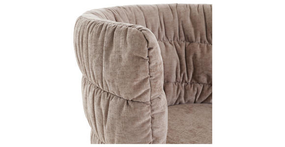 STUHL Flachgewebe Schwarz, Hellbraun  - Hellbraun/Schwarz, Basics, Textil/Metall (62/80/62cm) - Carryhome