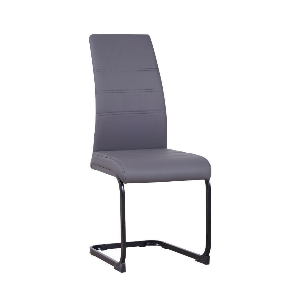 STOLICA  siva       - siva/crna, Moderno, metal/tekstil (42/99/56cm)