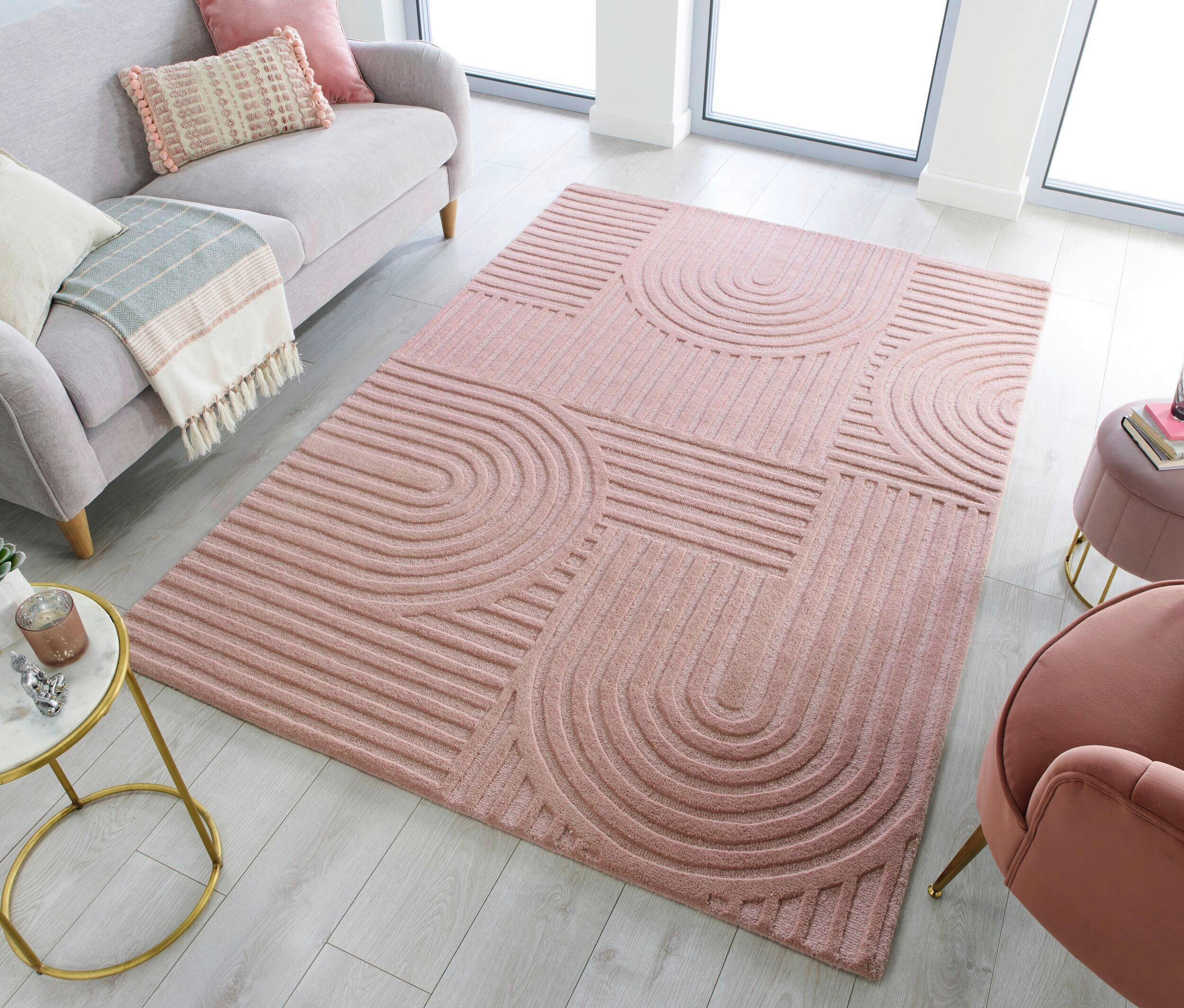 TEPPICH 170/120 cm Hellrosa  - Hellrosa, Basics, Textil (170/120cm) - Xora