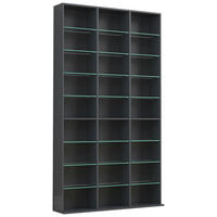 REGAL  102/181/23 cm Anthrazit  - Anthrazit, Design, Glas/Holzwerkstoff (102/181/23cm) - MID.YOU