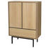 HIGHBOARD 90/135/45 cm - Eichefarben/Schwarz, Design, Holz/Metall (90/135/45cm) - Lomoco HIGHBOARD 90/135/45 cm - Eichefarben/Schwarz, Design, Holz/Metall (90/135/45cm) - Lomoco