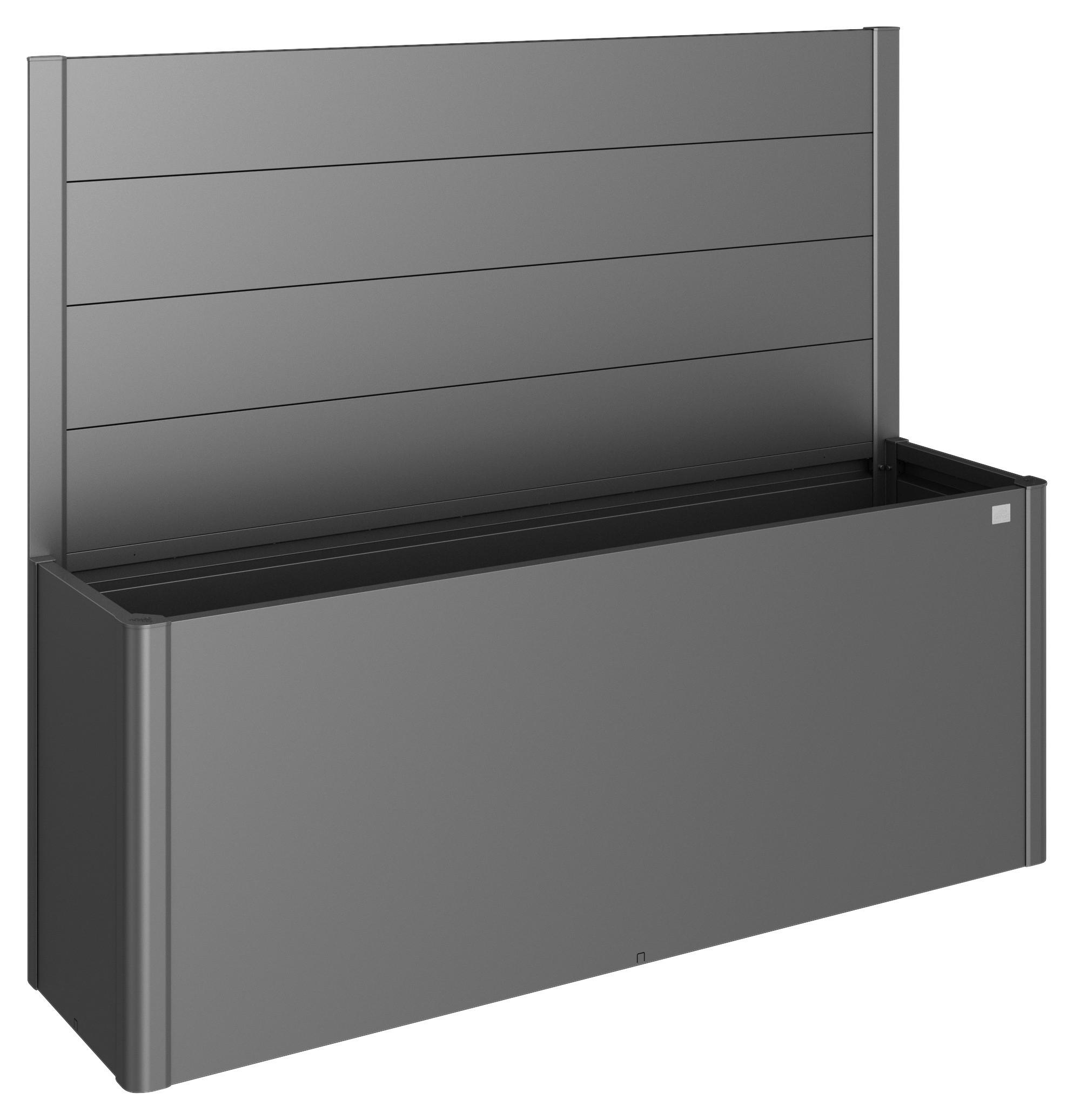 SICHTSCHUTZ ohne Hochbeet  - Dunkelgrau, Basics, Metall (201/91/4cm) - Biohort