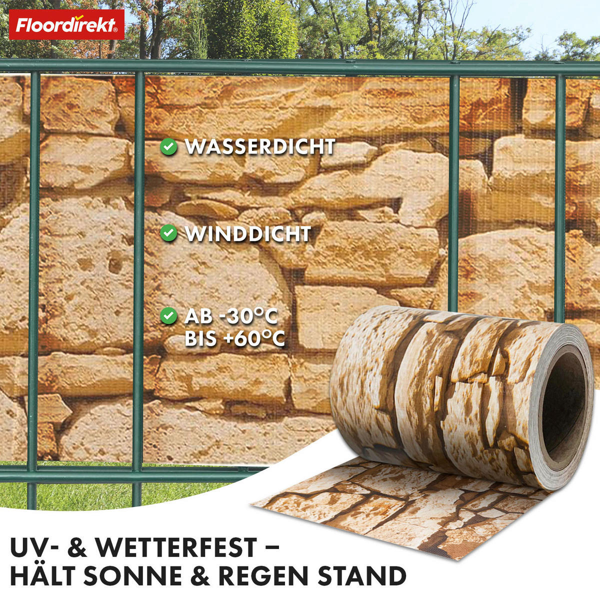 SICHTSCHUTZ - Beigebraun, Basics, Kunststoff (19/3500cm) - Floordirekt