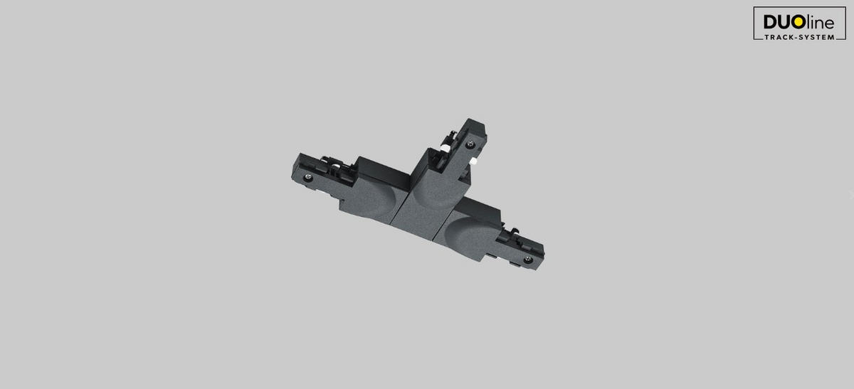 SCHIENENSYSTEM-VERBINDER {item..attr('I-DIMENSION'),[ ]}{itemattr('O-DIMENSION'),[ ]} - Schwarz, Basics, Kunststoff (16/10/2cm) - Trio Leuchten