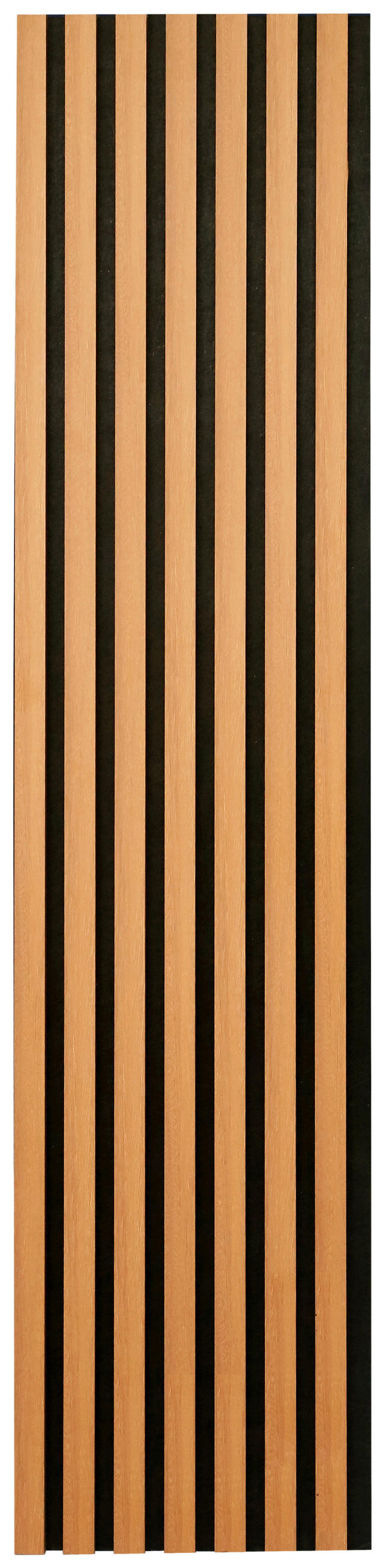 AKUSTIKPANEEL Echtholz, Nachbildung 30,5/132,5/2,1 cm 4 Stück  - Walnussfarben/Schwarz, Trend, Holz/Holzwerkstoff (30,5/132,5/2,1cm) - Boxxx