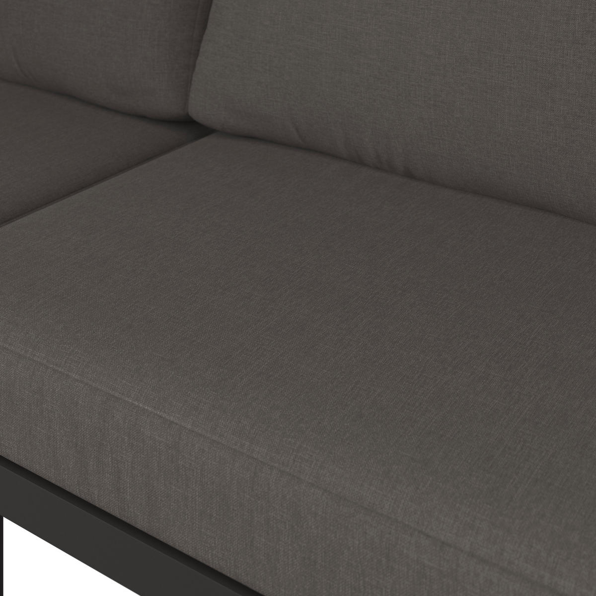 DINING-LOUNGESET Aluminium  - Anthrazit/Grau, MODERN, Glas/Textil (224/64/149/224cm) - Ambia Garden