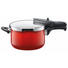 SCHNELLKOCHTOPF 4,5 L - Edelstahlfarben/Rot, Basics, Metall (4,5l) - Silit SCHNELLKOCHTOPF 4,5 L - Edelstahlfarben/Rot, Basics, Metall (4,5l) - Silit