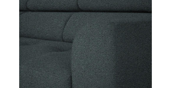 ECKSOFA in Struktur Dunkelgrau 205/280 cm - Dunkelgrau/Schwarz, Design, Textil/Metall (205/280cm) - Xora