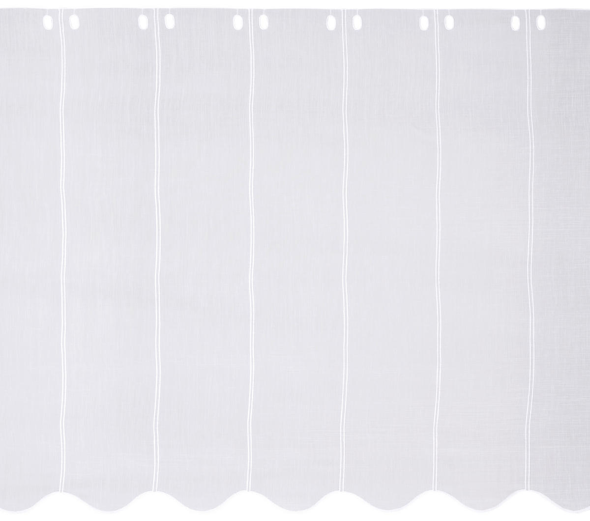 ZÁCLONA, průhledné, 45 cm - bílá, Konvenční, textil (45cm) - Esposa