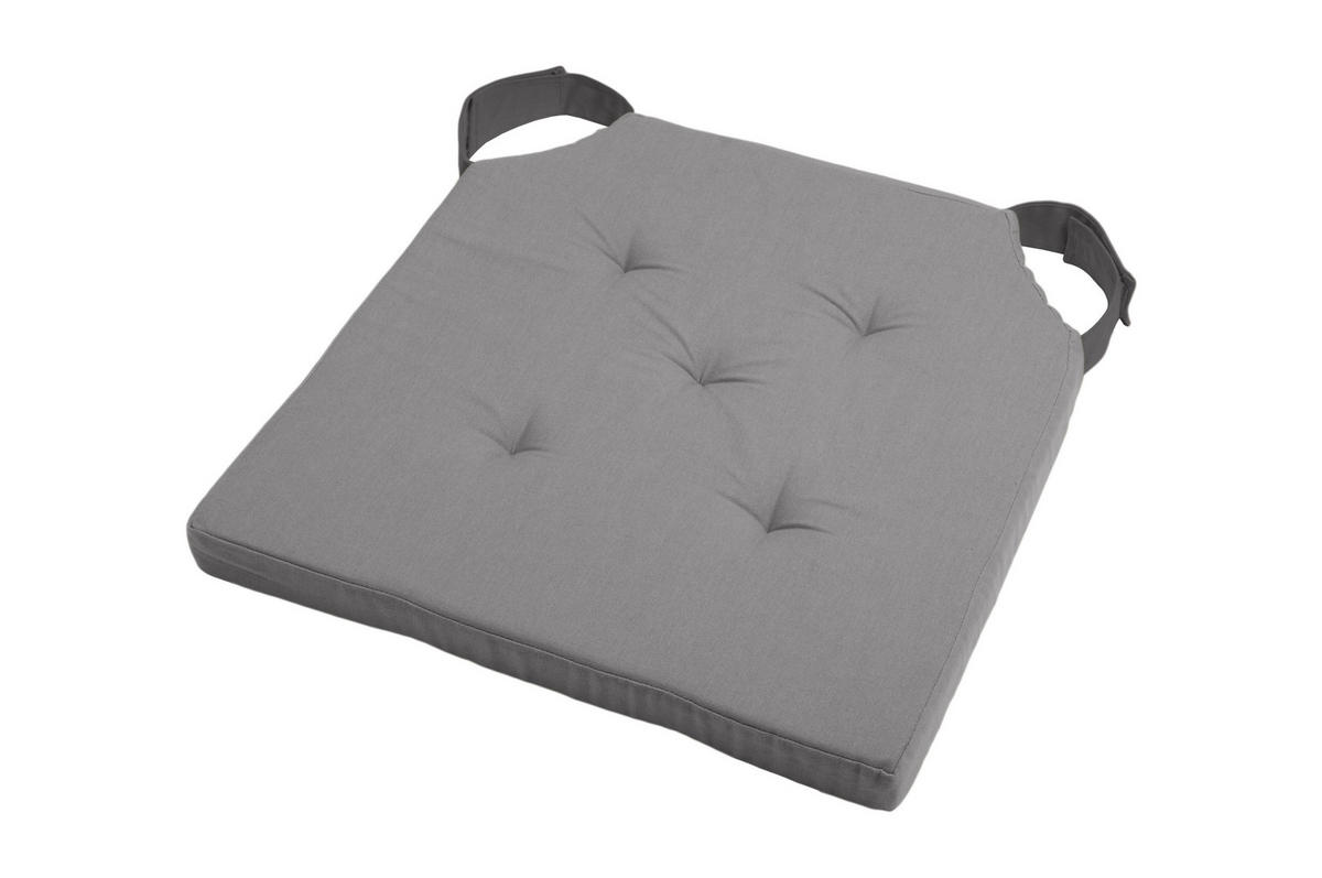 JASTUK ZA STOLICU siva  - siva, Konvencionalno, tekstil (38/38/4cm)