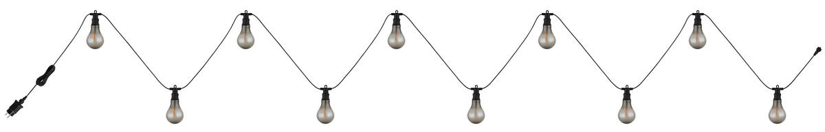 LJUSSLINGA  - svart, Basics, plast (750/8/12cm) - Globo
