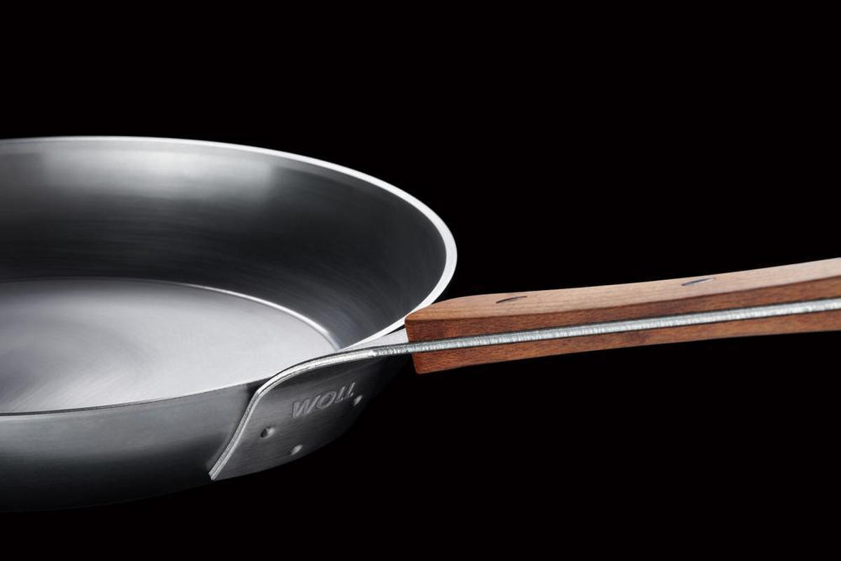 BRATPFANNE Carbon Steel 24 cm  - Silberfarben, Basics, Metall (24cm) - WOLL