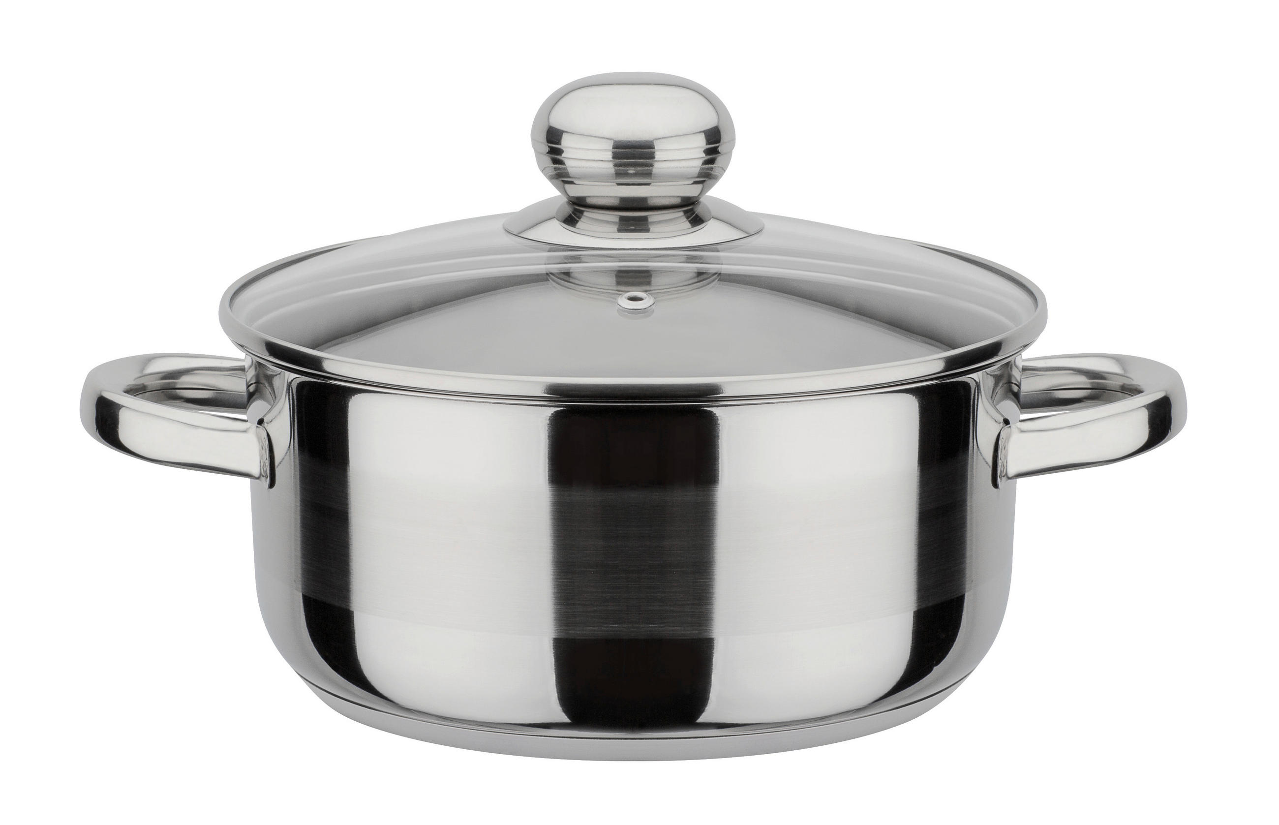 Thumbnail - GSW Kochtopfset Silverstar, Edelstahl, Metall, 5-teilig, 16 cm,20 cm,16 cm, 1.8 L,3.4 L,1.4 L,1.5 L,2.8 L, ISO 9001, bac...