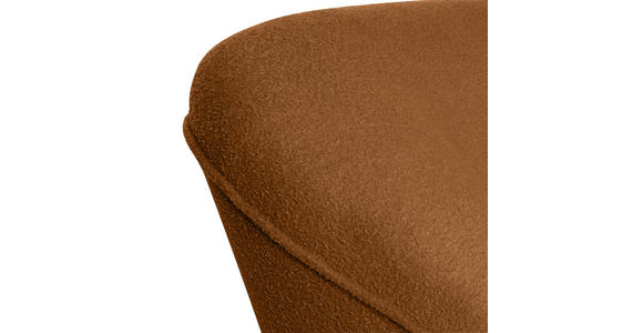2-SITZER-SOFA in Flachgewebe Rostfarben  - Rostfarben/Schwarz, KONVENTIONELL, Kunststoff/Textil (223/79/94cm) - Carryhome