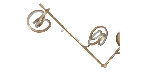 DECKENLEUCHTE 180/14/23,2 cm  - Weiß/Cappuccino, Trend, Kunststoff/Metall (180/14/23,2cm) - Novel