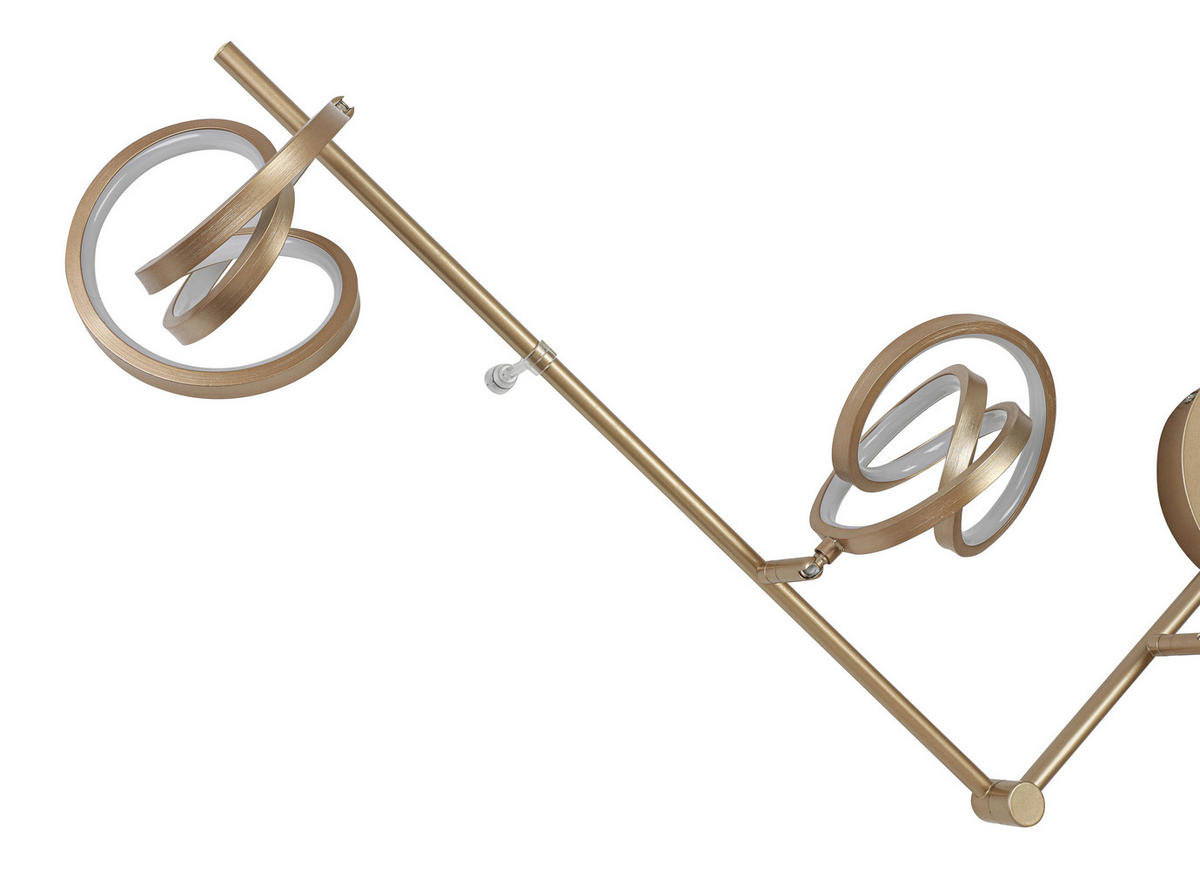 DECKENLEUCHTE 180/14/23,2 cm   - Weiß/Cappuccino, Trend, Kunststoff/Metall (180/14/23,2cm) - Novel