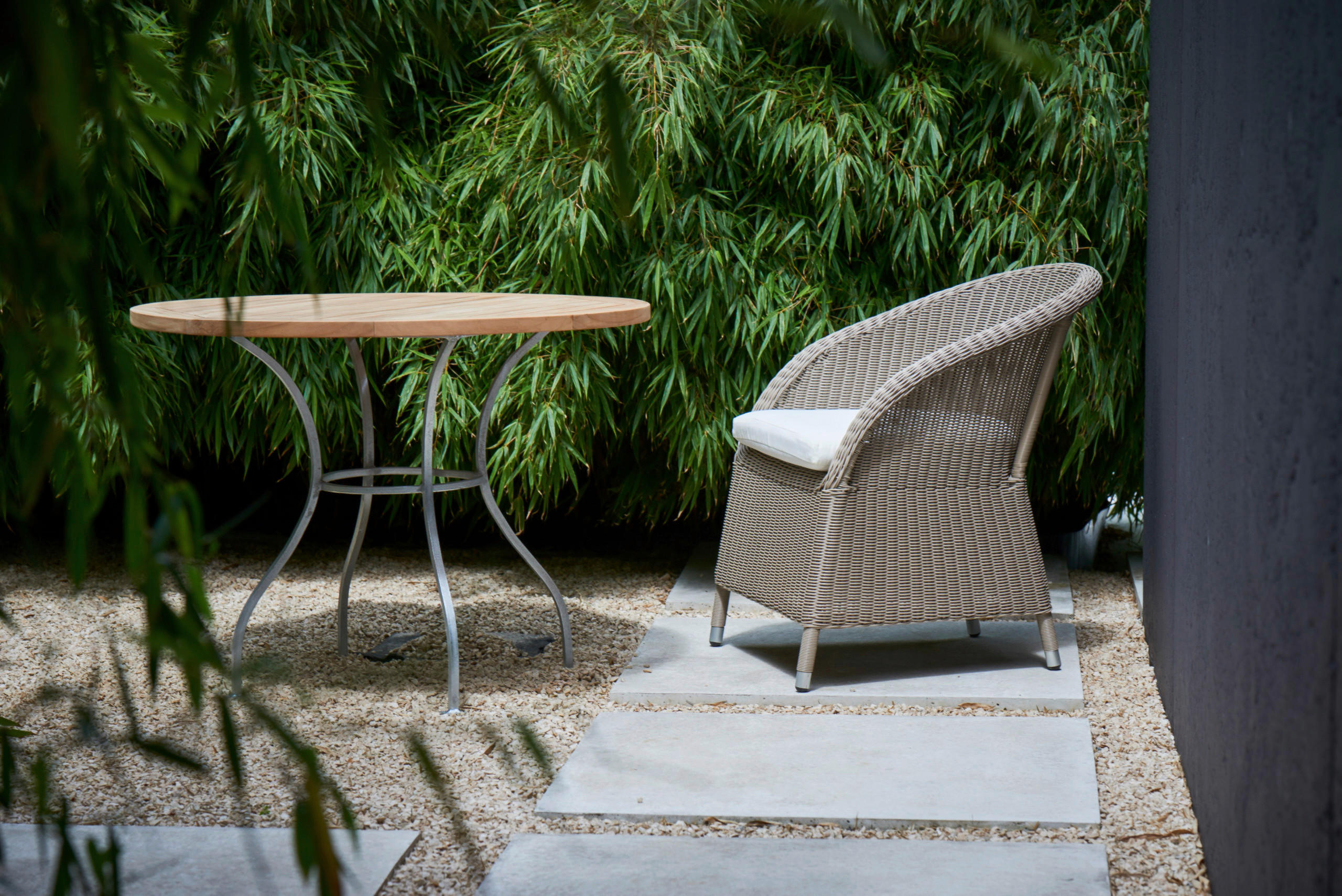 GARTENSESSEL Taupe  - Taupe/Silberfarben, MODERN, Kunststoff/Metall (67/78/75cm) - Jan Kurtz