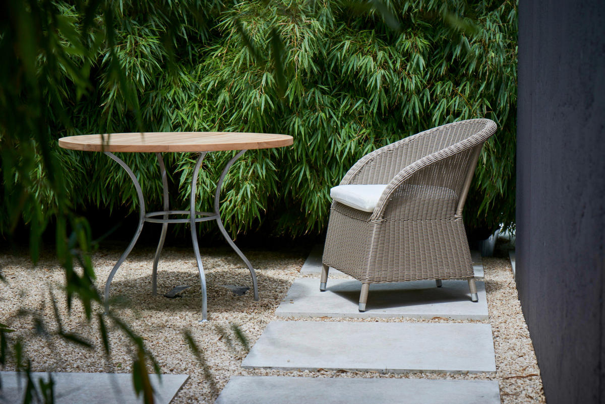 GARTENSESSEL Taupe  - Taupe/Silberfarben, MODERN, Kunststoff/Metall (67/78/75cm) - Jan Kurtz