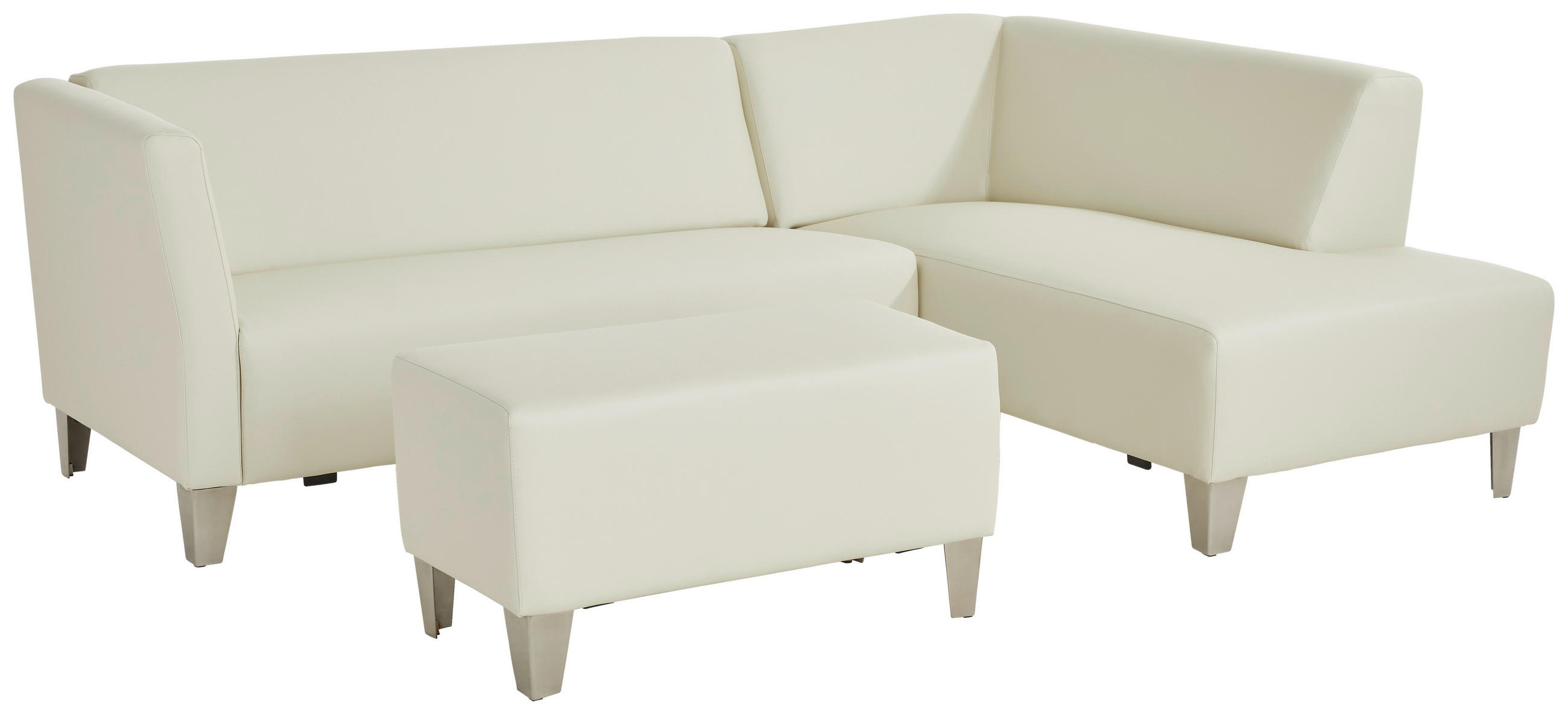 GARTENSET 3-teilig Lederlook 3-teilig  - Hellgelb, Design, Textil (230/164cm) - Livetastic