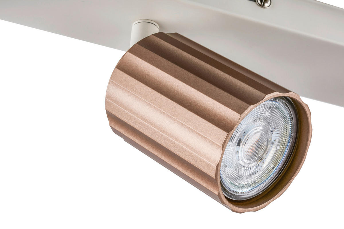 STRAHLER 32,5/8,5/8,5 cm   - Hellgrau/Cappuccino, Design, Kunststoff/Metall (32,5/8,5/8,5cm) - Briloner