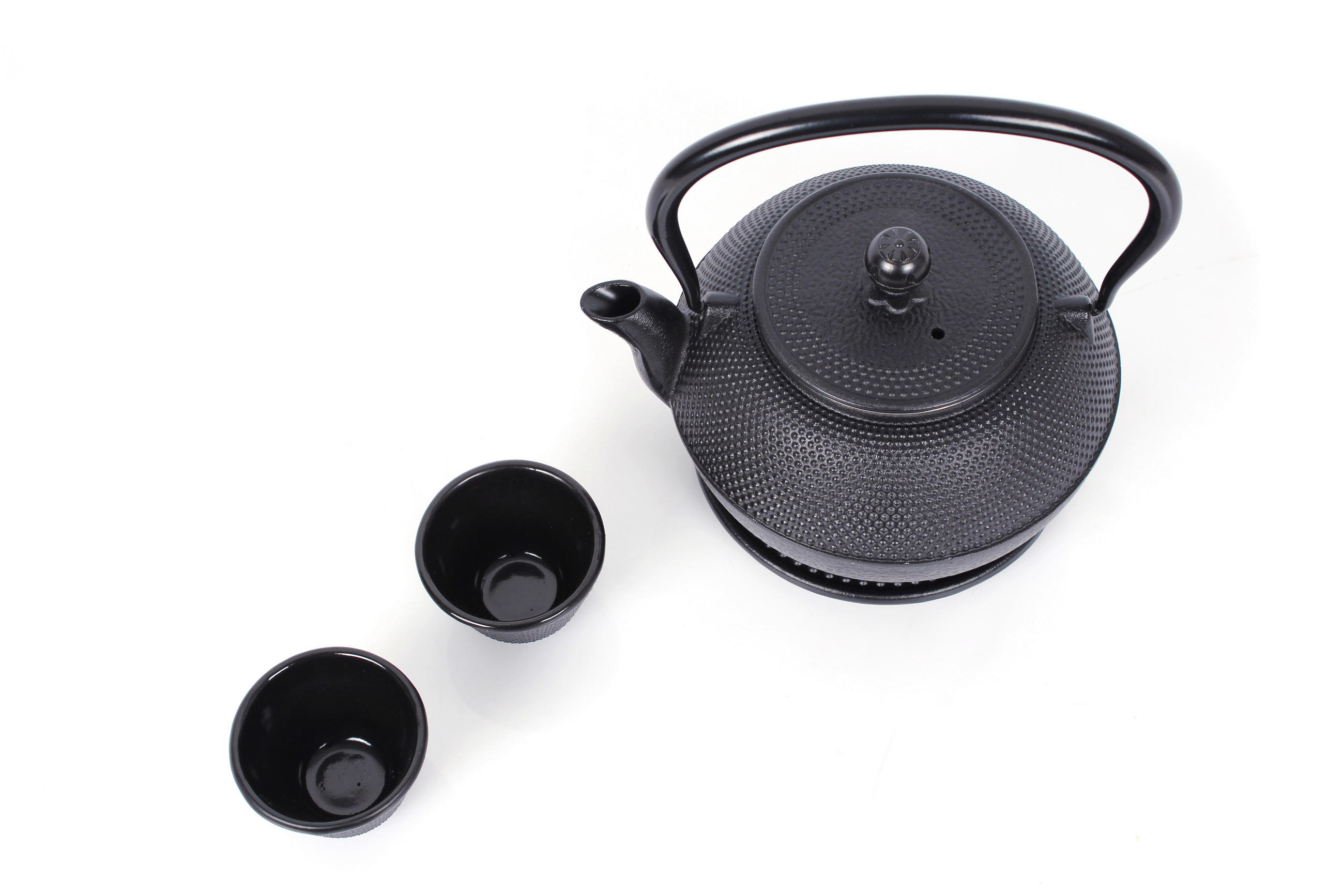 SET MED TEKANNA - svart, Basics, metall (1100ml) - Echtwerk