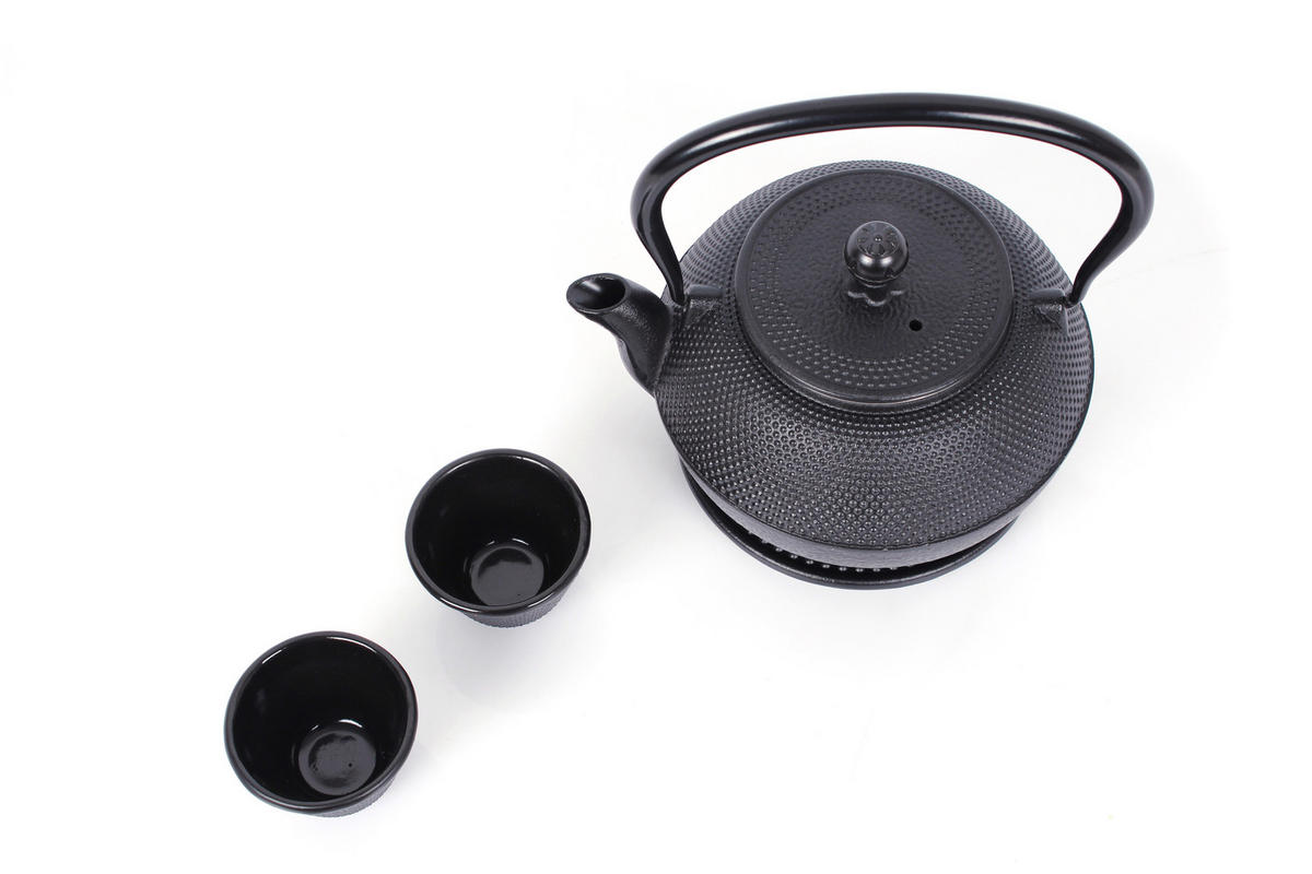 TEEKANNENSET  - Schwarz, Basics, Metall (1100ml) - Echtwerk