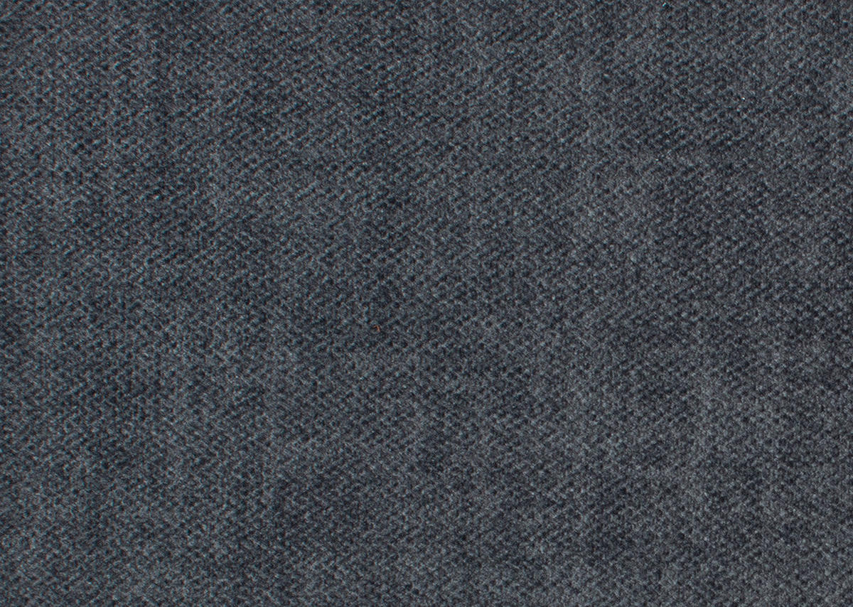 ECKSOFA in Velours Grau  - Schwarz/Grau, Design, Textil/Metall (283/153cm) - Valdera
