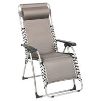 GARTEN-RELAXSESSEL  - Alufarben/Grau, Konventionell, Kunststoff/Textil (67/120/75cm)