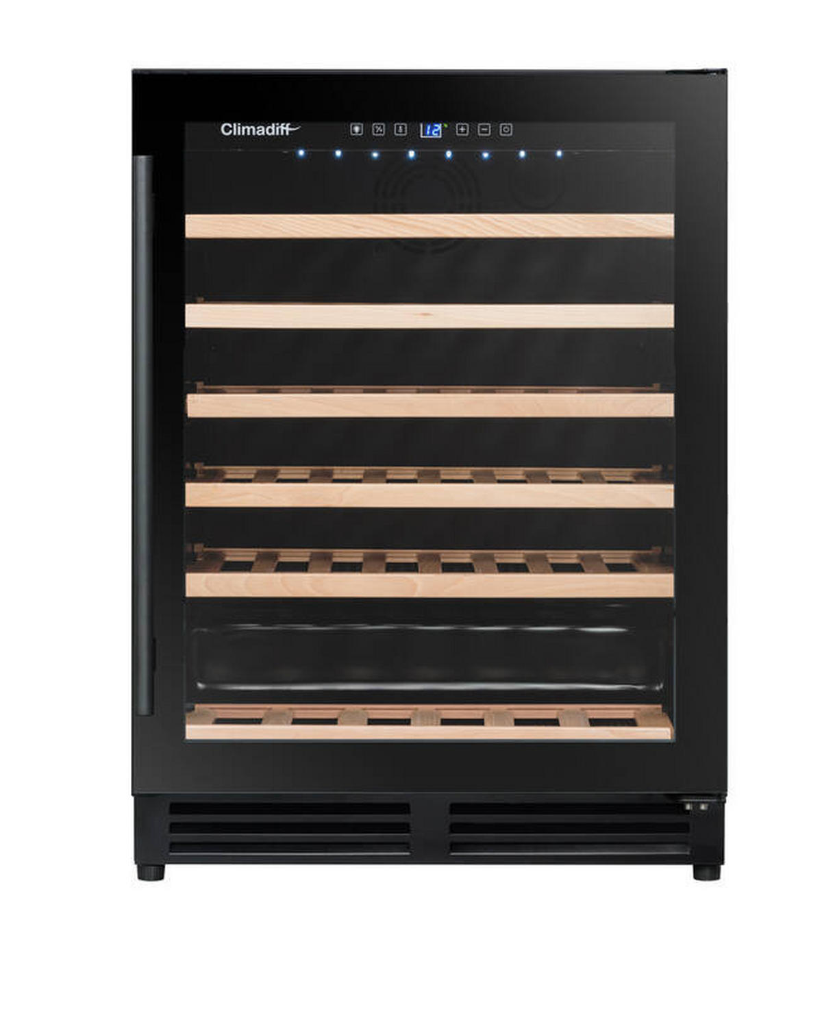 WEINKÜHLSCHRANK CBU51S2B  - Basics, Glas/Holz (59,5/82,0/57,5cm)