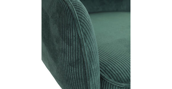 BARHOCKER Cord Grün Stoffauswahl, Sitzfläche 360° drehbar  - Schwarz/Grün, Design, Textil/Metall (54/98-120/58cm) - Novel